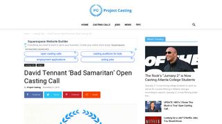 David Tennant 'Bad Samaritan' Open Casting Call - Project Casting