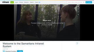 Welcome to the Samaritans Intranet System on Vimeo