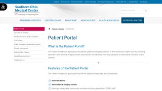 SOMC Patient Portal :: Patients & Visitors