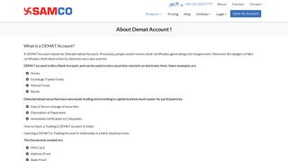 Demat Account: Open Demat Account Online with SAMCO | Demat ...
