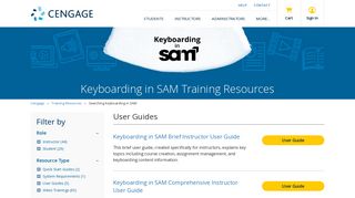 Keyboarding in SAM - Training Resources - Cengage