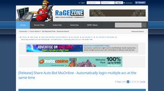 [Release] Share Auto Bot MuOnline - Automatically login multiple ...
