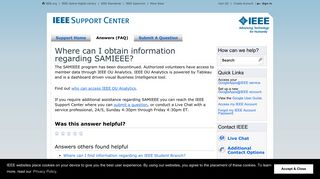 Where can I obtain information regarding SAMIEEE?