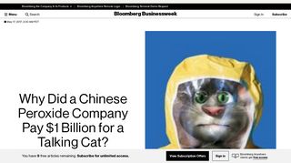 Why Did a Chinese Peroxide Company Pay $1 Billion for a Talking ...
