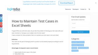 How to maintain Test Cases in Excel Sheets | Engineering Blog