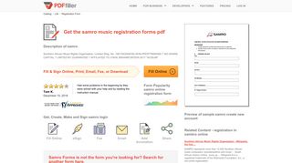 Samro Music Registration Forms Pdf - Fill Online, Printable, Fillable ...