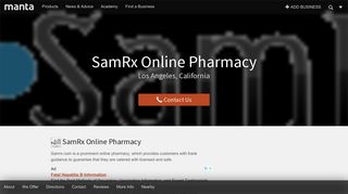 SamRx Online Pharmacy Los Angeles CA, 90005 – Manta.com