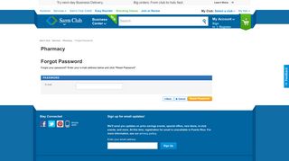 Forgot Password - Sam's Club