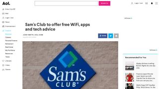 Sam's Club to offer free WiFi, apps and tech advice - AOL Finance