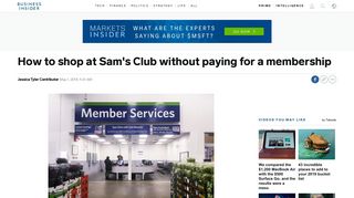 Shop at Sam's Club without a membership - Business Insider