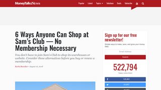How to Shop at Sam's Club Without a Membership | Money Talks News