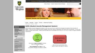 SAMS (Student Awards Management System) | Student Awards ...