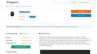 Samsara Reviews and Pricing - 2019 - Capterra