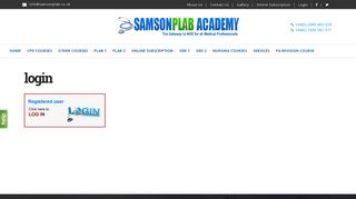 login - Samson Plab Courses