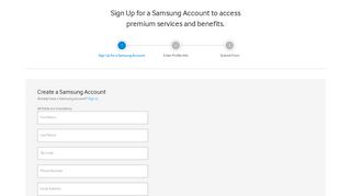 Create Account | Samsung