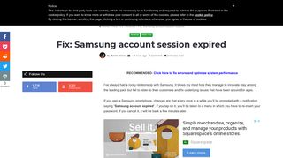 Fix: Samsung account session expired - Appuals.com