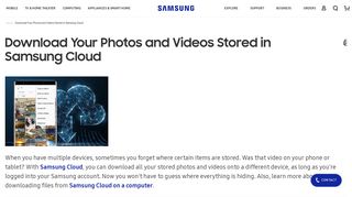 Download Your Photos and Videos Stored in Samsung Cloud