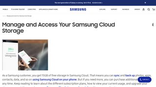 Manage Your Samsung Cloud Storage