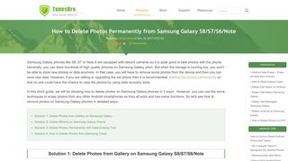 How to Permanently Delete Photos from Samsung Galaxy S8/S7/S6