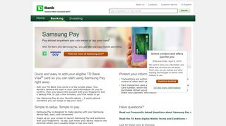 Samsung Pay | TD Bank