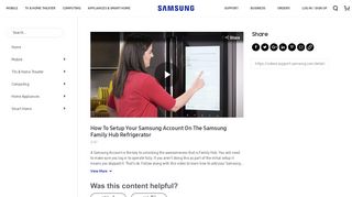 How To Setup Your Samsung Account On The Samsung Family Hub ...