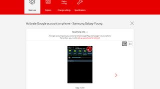 Samsung Galaxy Young - Activate Google account on phone ...