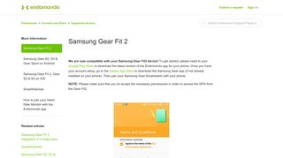 Samsung Gear Fit 2 – Endomondo