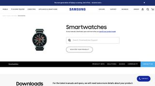 Smartwatches | Official Samsung Support