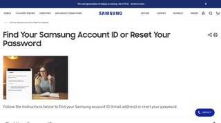 Find Your Samsung Account ID or Reset Your Password