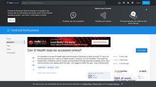 applications - Can S Health data be accessed online? - Android ...
