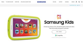 Samsung Kids Mobile and Tablet App