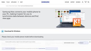 Kies - Synchronize Data between Devices | Samsung Support UK