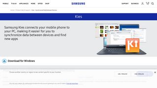 Kies - Synchronize Data between Devices | Samsung Support Gulf