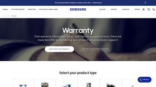 Product Warranties - Samsung
