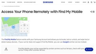 Access Your Phone Remotely with Find My Mobile - Samsung