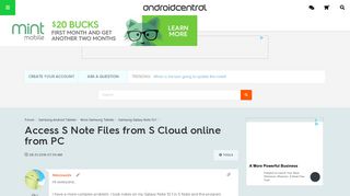 Access S Note Files from S Cloud online from PC - Android Forums ...