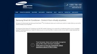Samsung Smart Air Conditioner - Samsung Communications Centre