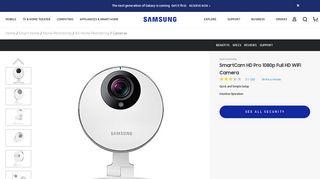 SmartCam HD Pro 1080p Full HD WiFi Camera Security ... - Samsung