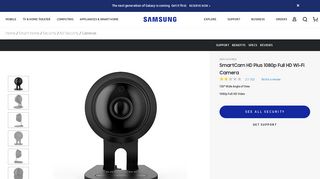 SmartCam HD Plus 1080p Full HD Wi-Fi Camera Security ... - Samsung