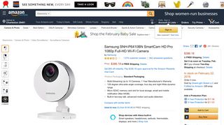 Amazon.com : Samsung SNH-P6410BN SmartCam HD Pro 1080p ...