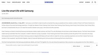 Live the smart life with Samsung | Samsung AFRICA_EN