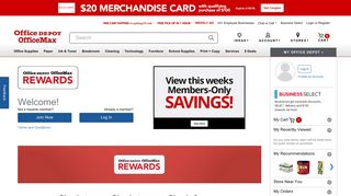 Office Depot Rewards for Office Supplies, Furniture and Technology