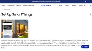 Set Up SmartThings - Samsung