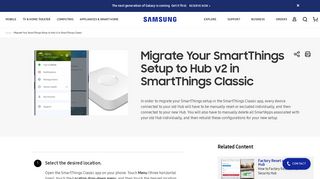 Migrate Your SmartThings Setup to Hub v2 in SmartThings ... - Samsung