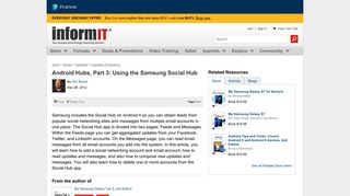 Android Hubs, Part 3: Using the Samsung Social Hub | | InformIT