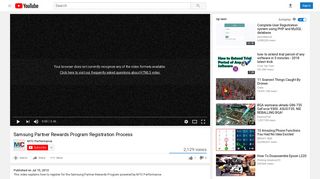Samsung Partner Rewards Program Registration Process - YouTube