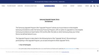 Samsung Upgrade Program Terms & Conditions