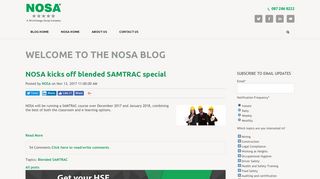 NOSA Blog | Blended SAMTRAC