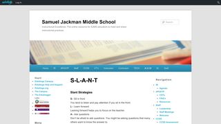 S-L-A-N-T | Samuel Jackman Middle School