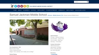 Samuel Jackman Middle School | Elk Grove Unified School District